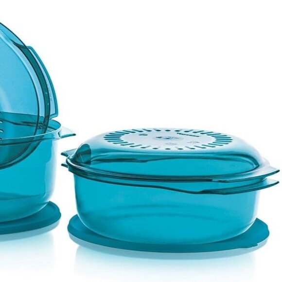 Tupperware TupperWare Stack Cooker Complete Meals in Minutes with Dessert Blue - Picture 3 of 6